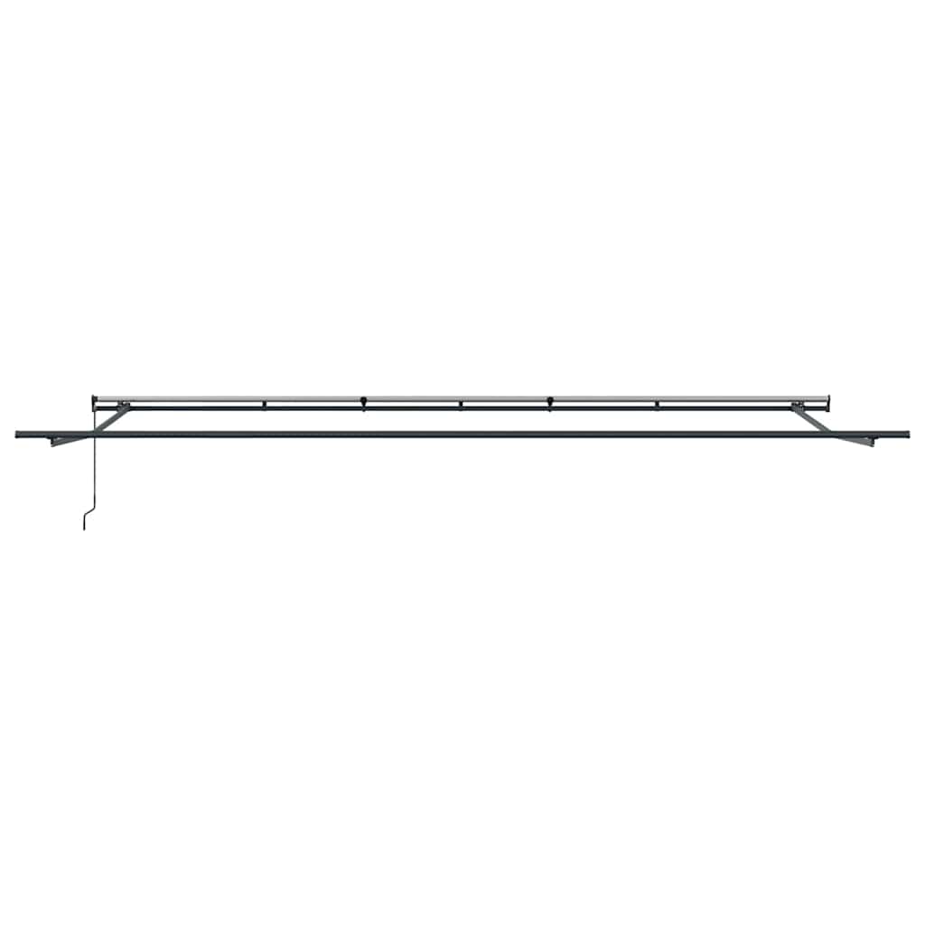 vidaXL Awning Frame Manual Anthracite 600 x 350 cm Aluminium