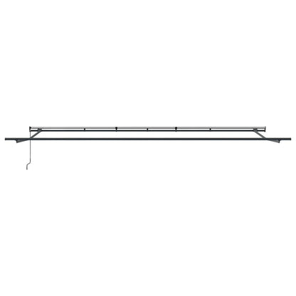 vidaXL Awning Frame Manual Anthracite 600 x 350 cm Aluminium