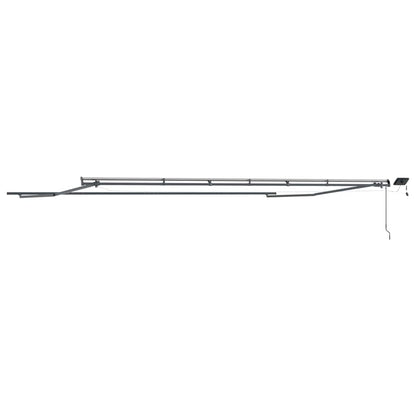vidaXL Awning Frame Manual Anthracite 600 x 300 cm Aluminium