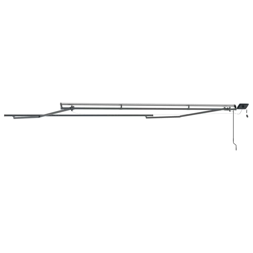 vidaXL Awning Frame Manual Anthracite 400 x 350 cm Aluminium