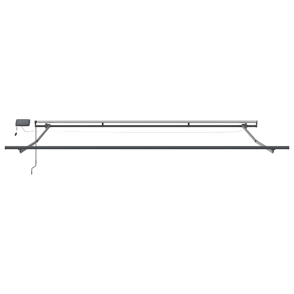 vidaXL Awning Frame Manual Anthracite 400 x 350 cm Aluminium