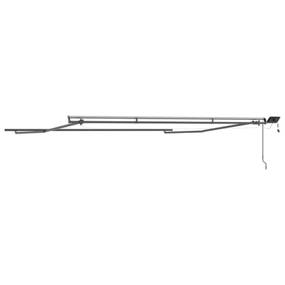 vidaXL Awning Frame Manual Anthracite 450 x 350 cm Aluminium