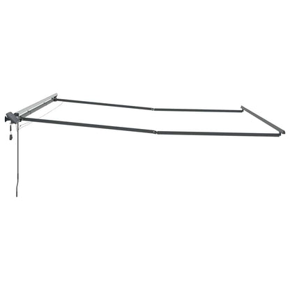 vidaXL Awning Frame Manual Anthracite 500 x 350 cm Aluminium