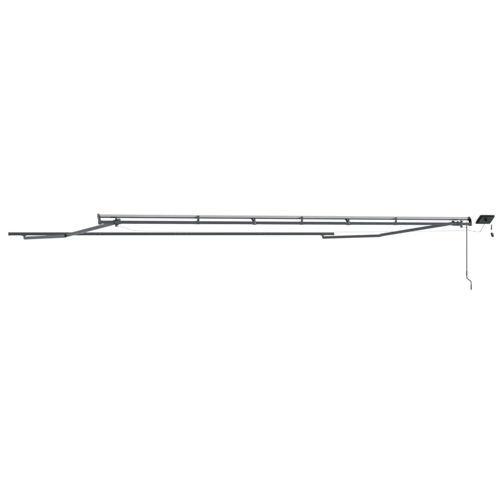 vidaXL Awning Frame Manual Anthracite 600 x 350 cm Aluminium