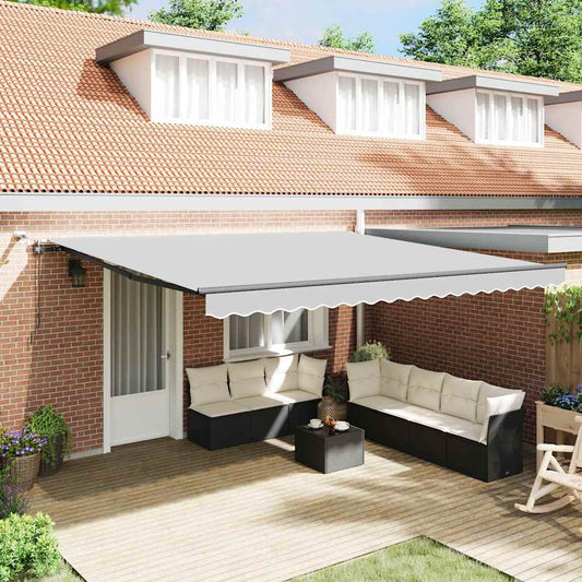 vidaXL Awning Frame Anthracite 500 x 350 cm Aluminium