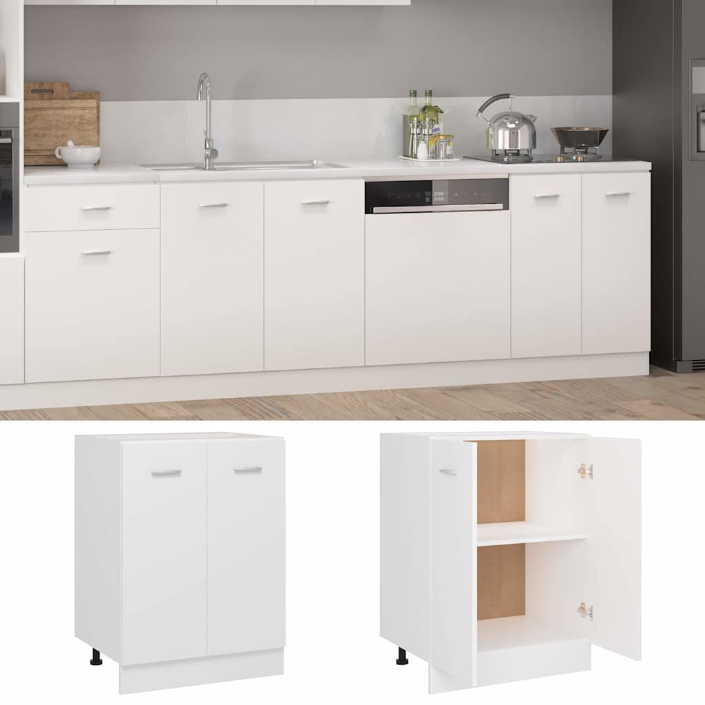 801188 vidaXL Bottom Cabinet "Lyon" White 60x46x81,5 cm Engineered Wood