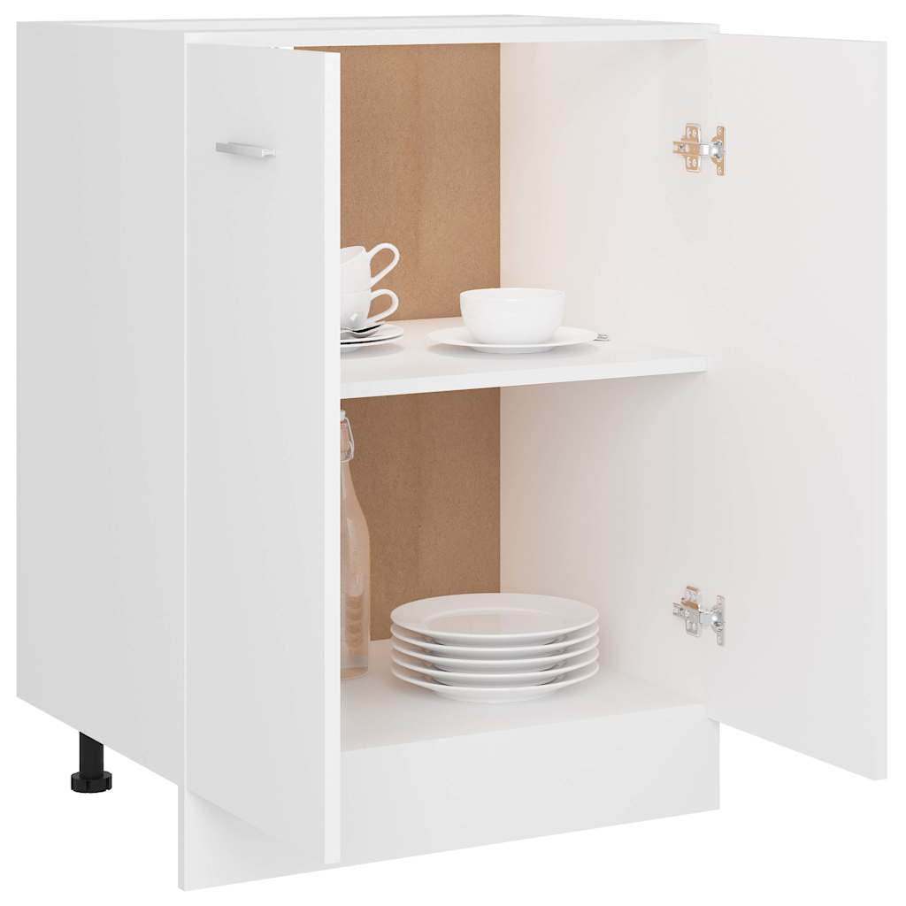 801188 vidaXL Bottom Cabinet "Lyon" White 60x46x81,5 cm Engineered Wood