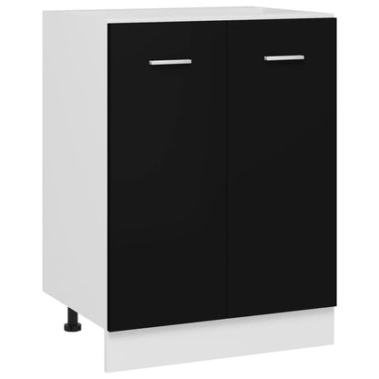 801189 vidaXL Bottom Cabinet "Lyon" Black 60x46x81,5 cm Engineered Wood