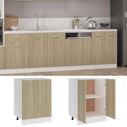 801191 vidaXL Bottom Cabinet "Lyon" Sonoma Oak 60x46x81,5 cm Engineered Wood