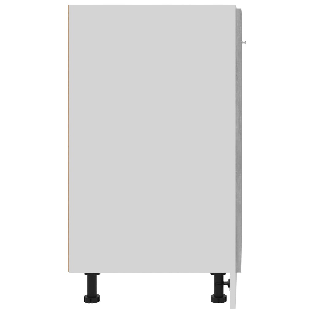 801192 vidaXL Bottom Cabinet "Lyon" Concrete Grey 60x46x81,5 cm Engineered Wood