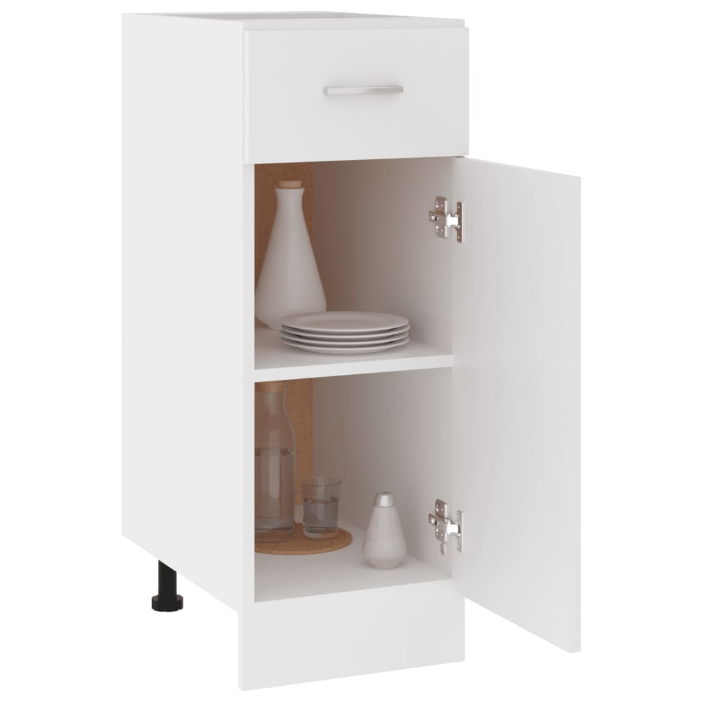 801204 vidaXL Drawer Bottom Cabinet "Lyon" White 30x46x81,5 cm Engineered Wood