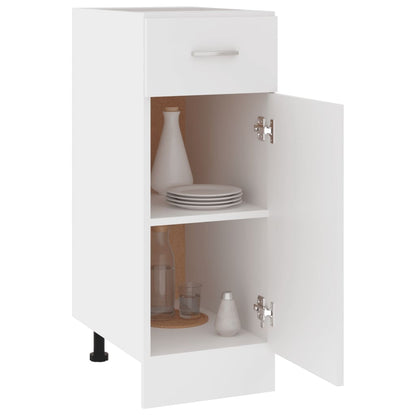 801204 vidaXL Drawer Bottom Cabinet "Lyon" White 30x46x81,5 cm Engineered Wood