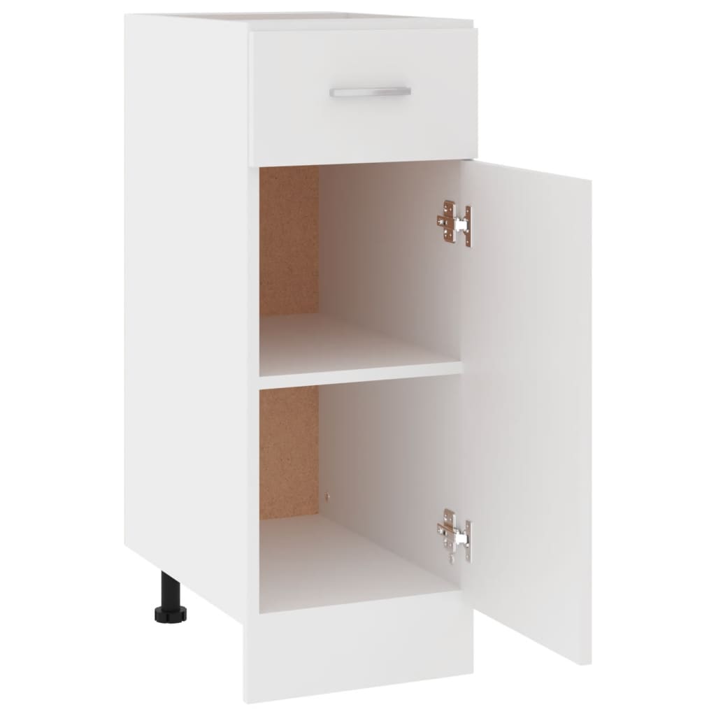 801204 vidaXL Drawer Bottom Cabinet "Lyon" White 30x46x81,5 cm Engineered Wood