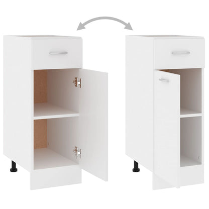 801204 vidaXL Drawer Bottom Cabinet "Lyon" White 30x46x81,5 cm Engineered Wood