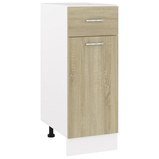 801207 vidaXL Drawer Bottom Cabinet "Lyon" Sonoma Oak 30x46x81,5 cm Engineered Wood