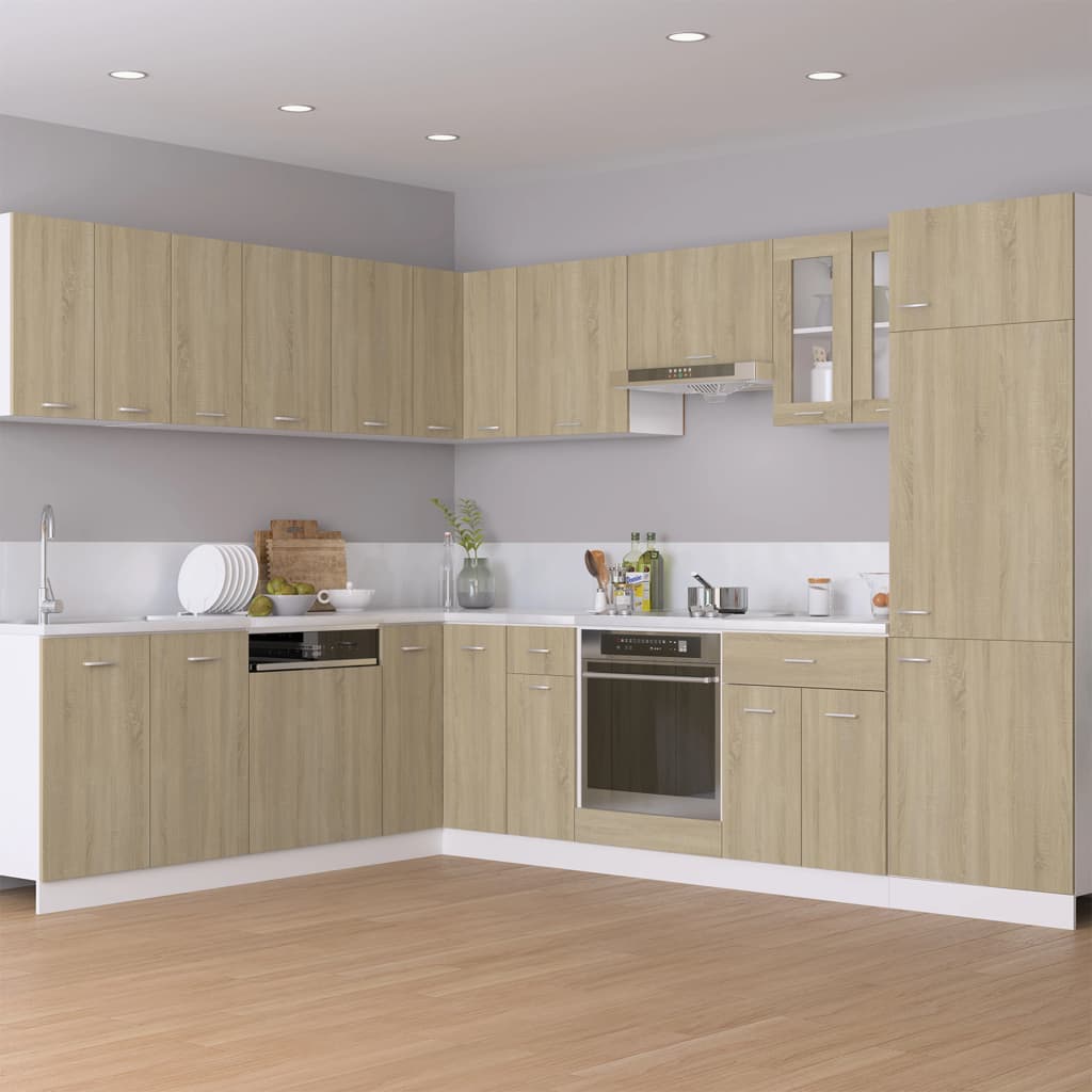 801207 vidaXL Drawer Bottom Cabinet "Lyon" Sonoma Oak 30x46x81,5 cm Engineered Wood
