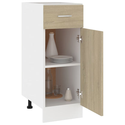 801207 vidaXL Drawer Bottom Cabinet "Lyon" Sonoma Oak 30x46x81,5 cm Engineered Wood
