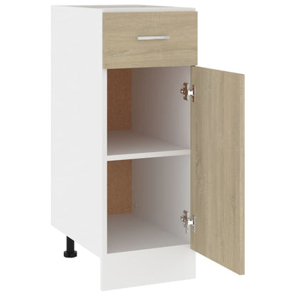 801207 vidaXL Drawer Bottom Cabinet "Lyon" Sonoma Oak 30x46x81,5 cm Engineered Wood