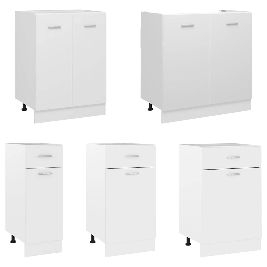 801212 vidaXL Drawer Bottom Cabinet "Lyon" White 40x46x81,5 cm Engineered Wood