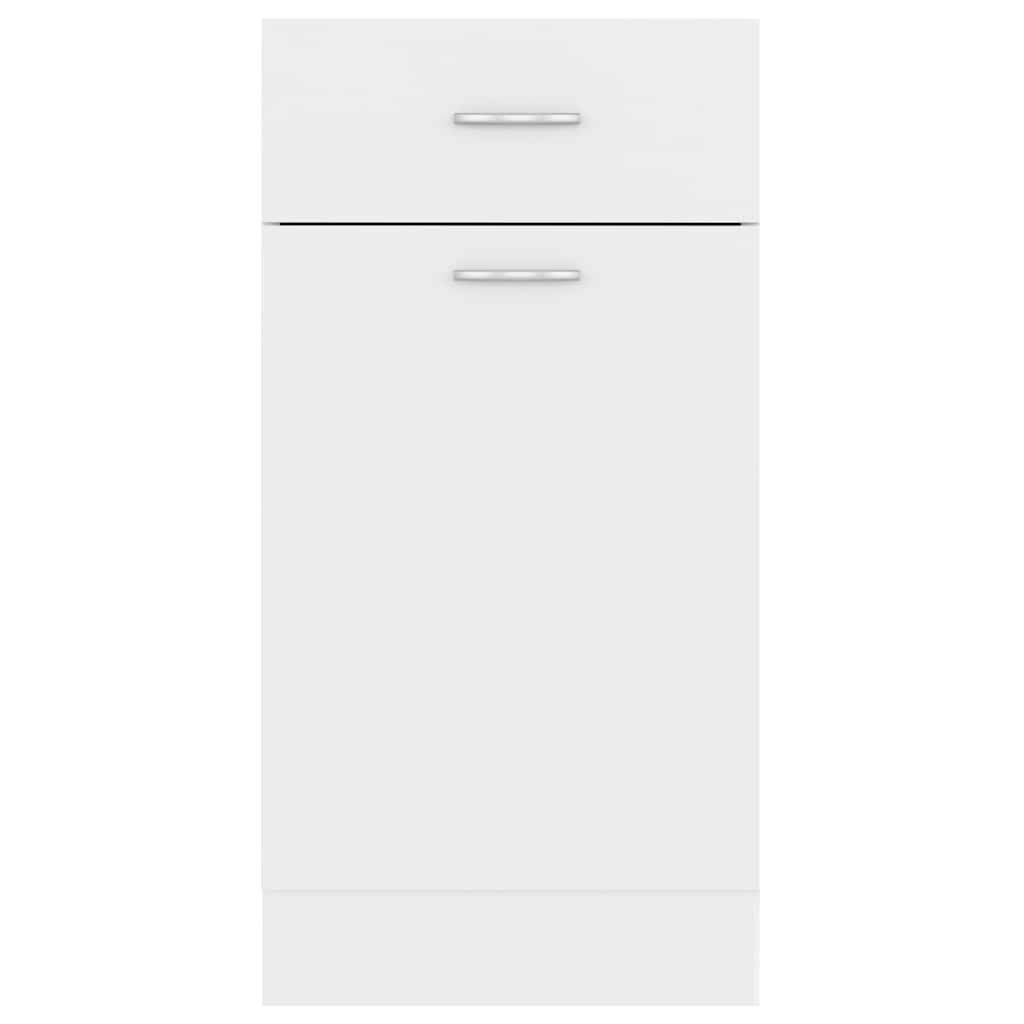801212 vidaXL Drawer Bottom Cabinet "Lyon" White 40x46x81,5 cm Engineered Wood