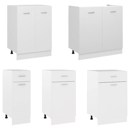 vidaXL Drawer Bottom Cabinet Lyon White 50x46x81.5 cm Engineered Wood