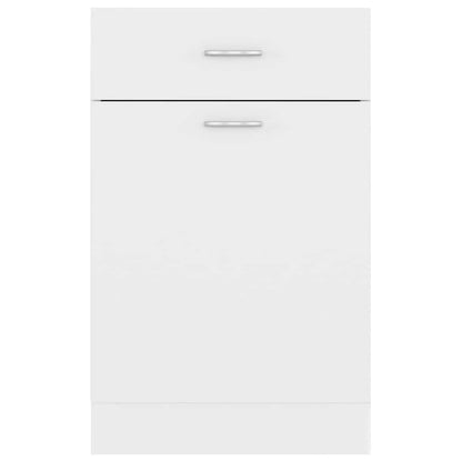 vidaXL Drawer Bottom Cabinet | White | Engineered wood | Kitchen Cabinet