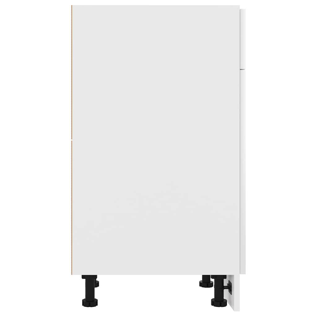 vidaXL Drawer Bottom Cabinet | White | Engineered wood | Kitchen Cabinet