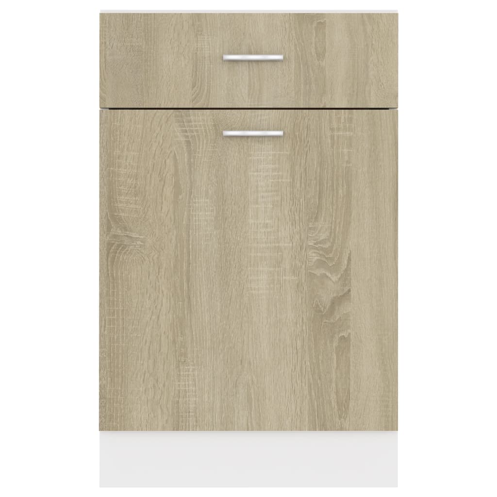 vidaXL Drawer Bottom Cabinet Lyon Sonoma Oak 50x46x81.5 cm Engineered Wood