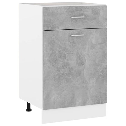 vidaXL Drawer Bottom Cabinet Lyon Concrete Grey 50x46x81.5 cm Engineered Wood