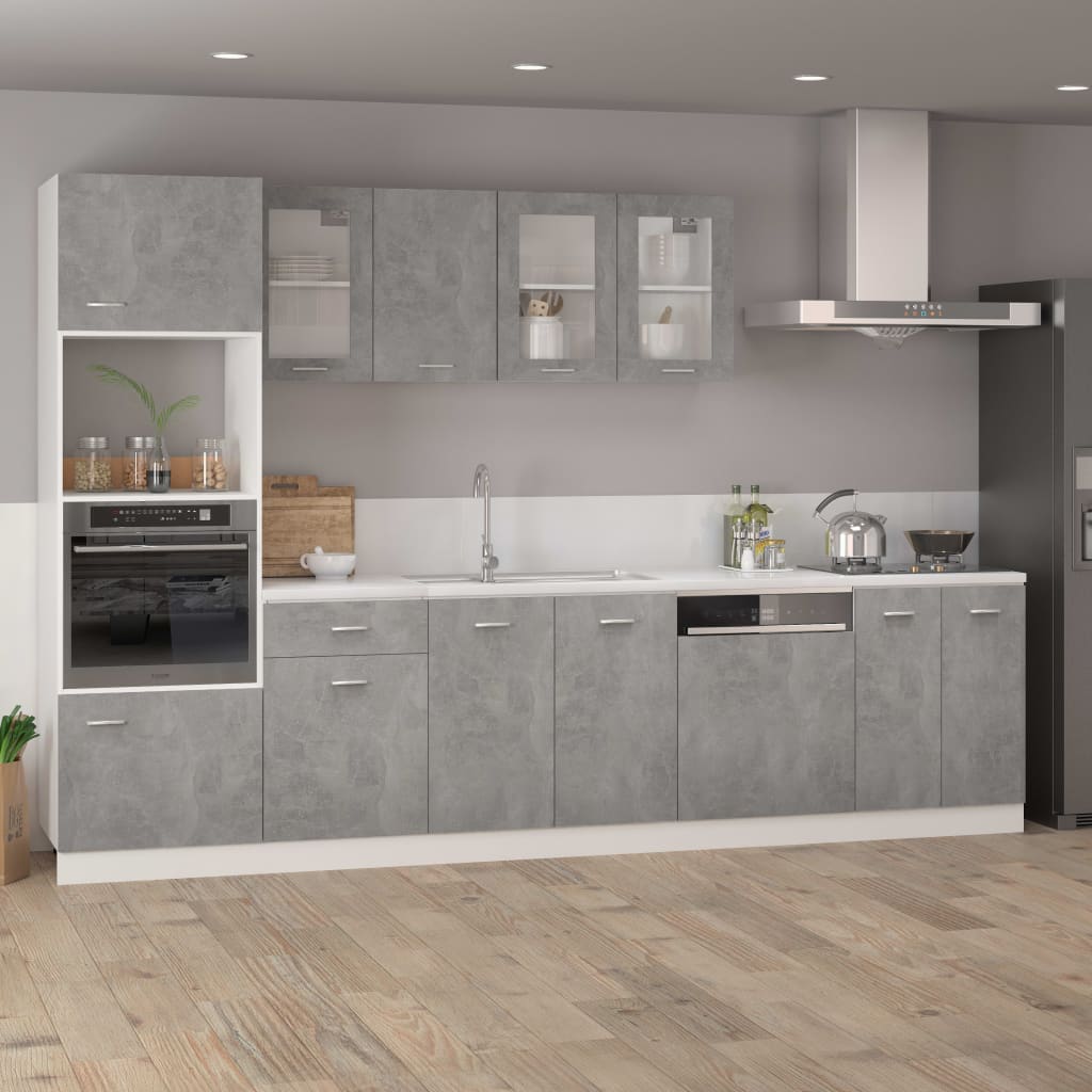 vidaXL Drawer Bottom Cabinet Lyon Concrete Grey 50x46x81.5 cm Engineered Wood