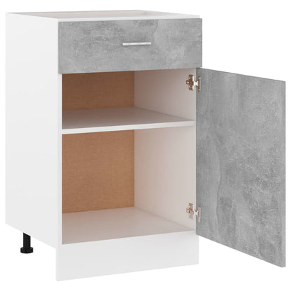vidaXL Drawer Bottom Cabinet Lyon Concrete Grey 50x46x81.5 cm Engineered Wood