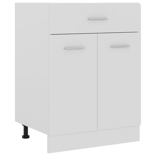 801228 vidaXL Drawer Bottom Cabinet "Lyon" White 60x46x81,5 cm Engineered Wood