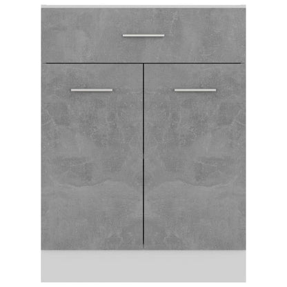 vidaXL Drawer Bottom Cabinet Concrete Grey 60x46x81.5 cm Engineered Wood