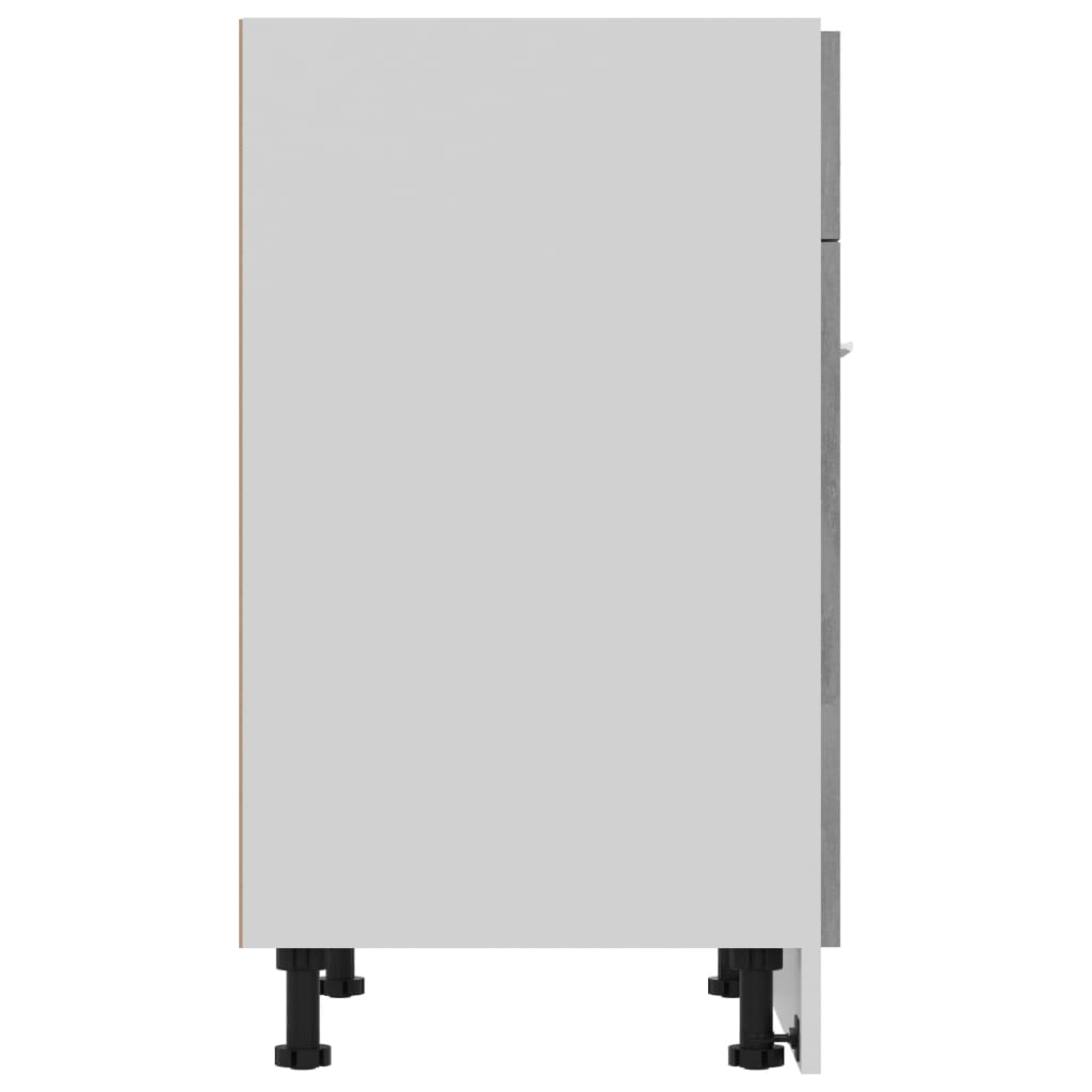vidaXL Drawer Bottom Cabinet Concrete Grey 60x46x81.5 cm Engineered Wood
