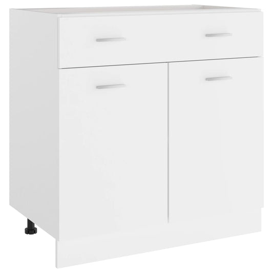 801236 vidaXL Drawer Bottom Cabinet "Lyon" White 80x46x81,5 cm Engineered Wood