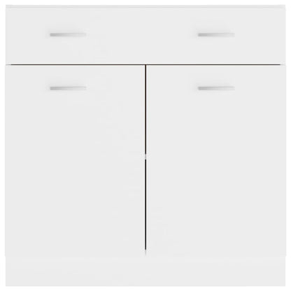vidaXL Drawer Bottom Cabinet Lyon White 80x46x81.5 cm Engineered Wood
