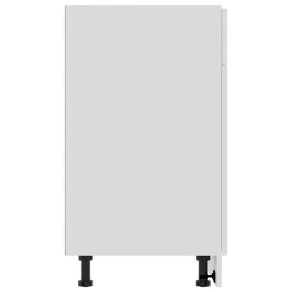 vidaXL Drawer Bottom Cabinet Lyon White 80x46x81.5 cm Engineered Wood