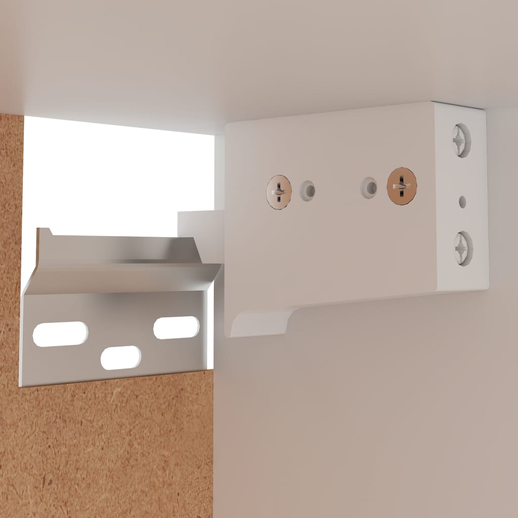 vidaXL Hanging Cabinet Lyon White 29.5x31x60 cm Engineered Wood