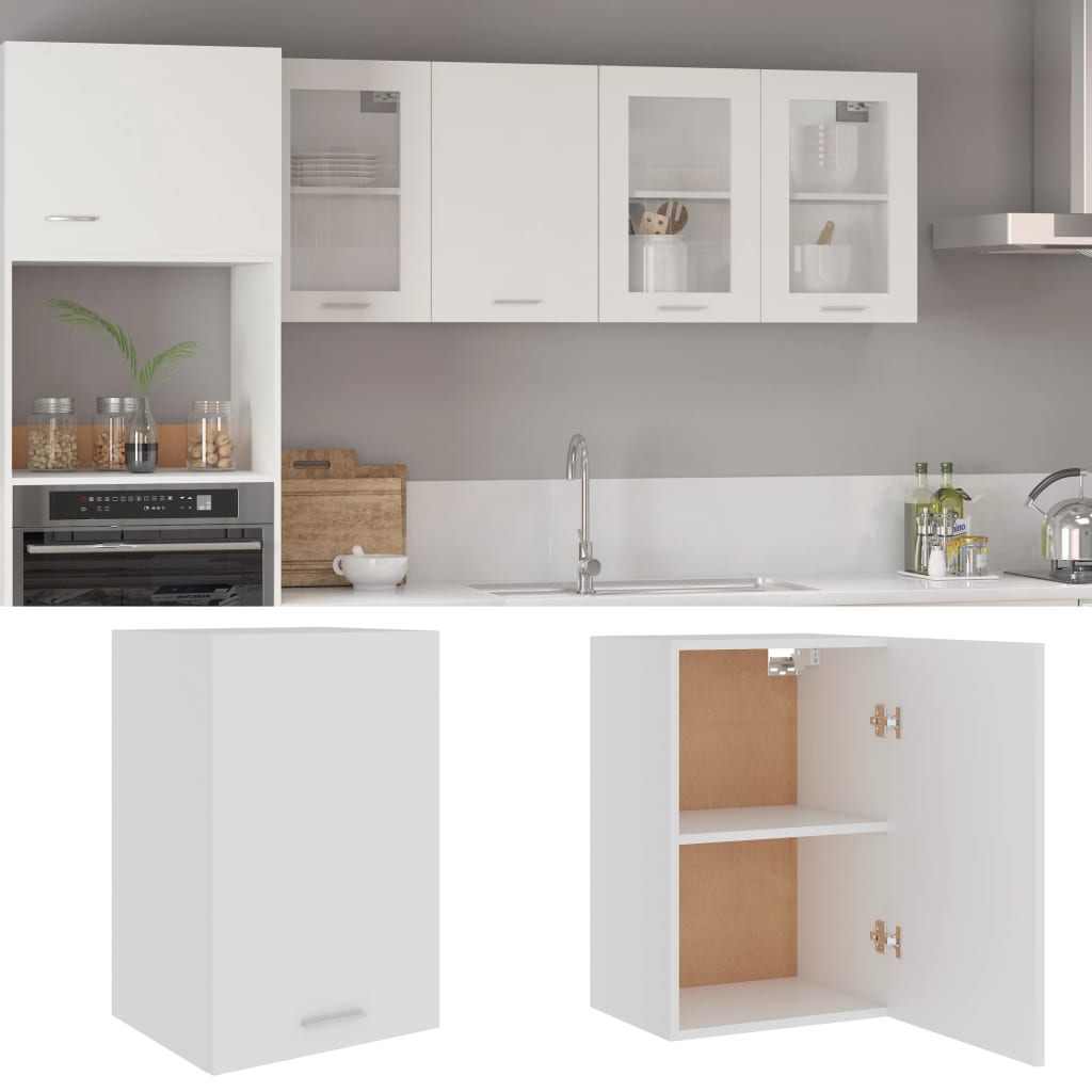 vidaXL Hanging Cabinet | White | Engineered wood | Medium | Hanging Cabinet
