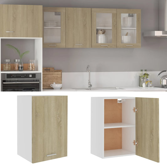 801255 vidaXL Hanging Cabinet "Lyon" Sonoma Oak 39,5x31x60 cm Engineered Wood