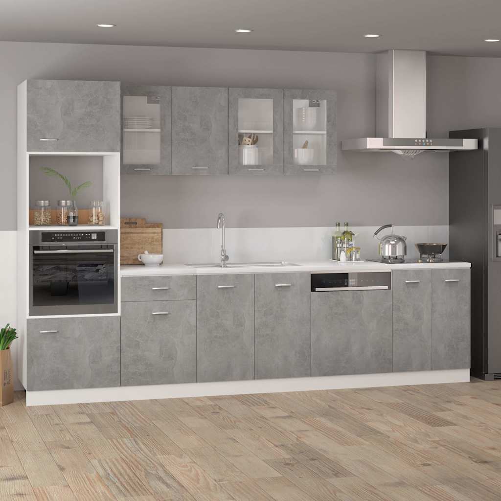 vidaXL Hanging Cabinet "Lyon" Concrete Grey 39.5x31x60 cm
