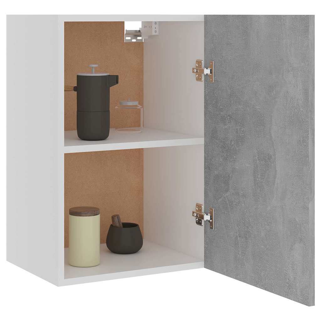 vidaXL Hanging Cabinet "Lyon" Concrete Grey 39.5x31x60 cm