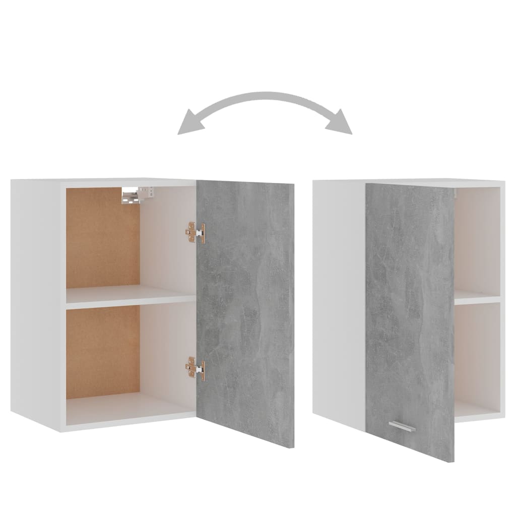 vidaXL Hanging Cabinet Lyon Concrete Grey 39.5x31x60 cm Engineered Wood