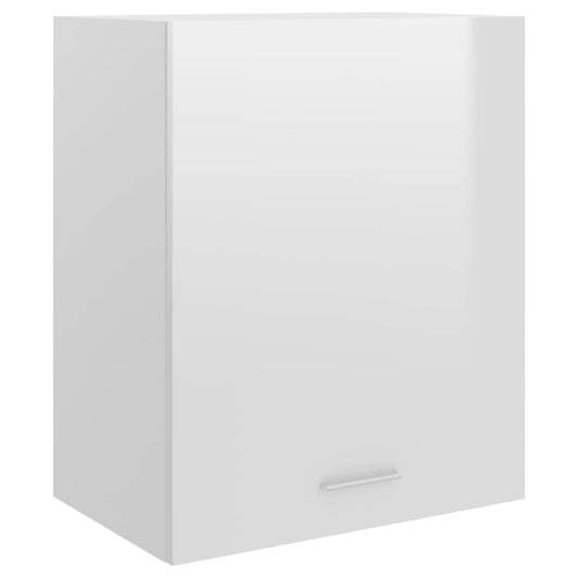 801265 vidaXL Hanging Cabinet "Lyon" High Gloss White 50x31x60 cm Engineered Wood