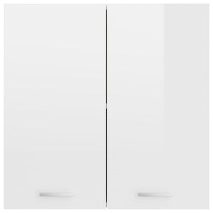 vidaXL Hanging Cabinet High Gloss White 60x31x60 cm Engineered Wood