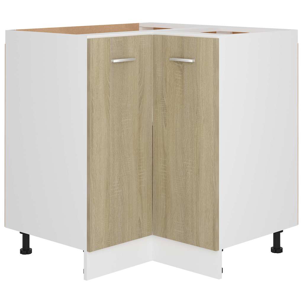 vidaXL Corner Bottom Cabinet "Lyon" Sonoma Oak 75.5x75.5x81.5 cm