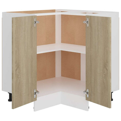 vidaXL Corner Bottom Cabinet "Lyon" Sonoma Oak 75.5x75.5x81.5 cm