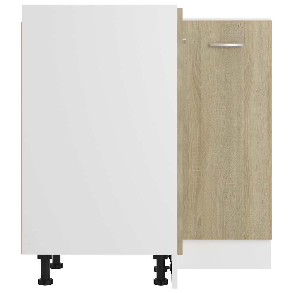 vidaXL Corner Bottom Cabinet "Lyon" Sonoma Oak 75.5x75.5x81.5 cm
