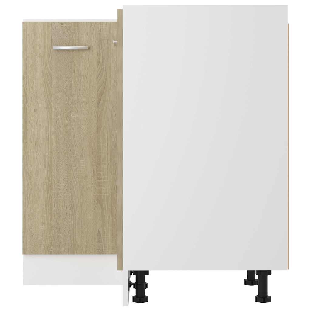 vidaXL Corner Bottom Cabinet "Lyon" Sonoma Oak 75.5x75.5x81.5 cm