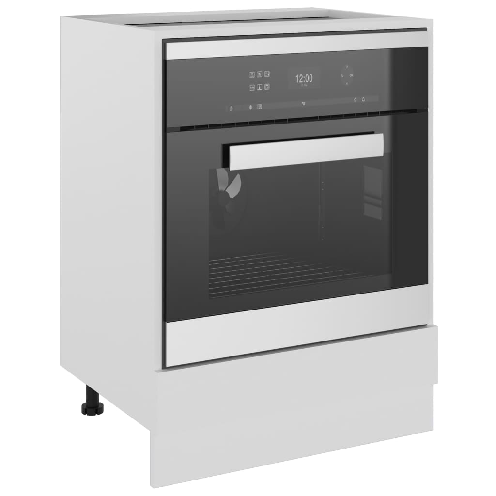 802497 vidaXL Oven Cabinet "Lyon" White 60x46x81,5 cm Engineered Wood
